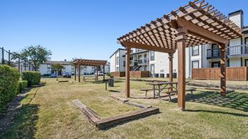 Wooden pergola
